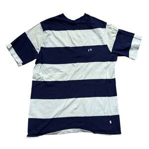 Vintage Hang Ten XL Navy Teal Striped 80’s Surf Skate Grunge Shirt